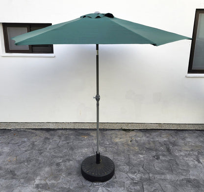 Garden Parasol Replacement Cover 2.4M 6 Ribs Fabric  - Dark Green
