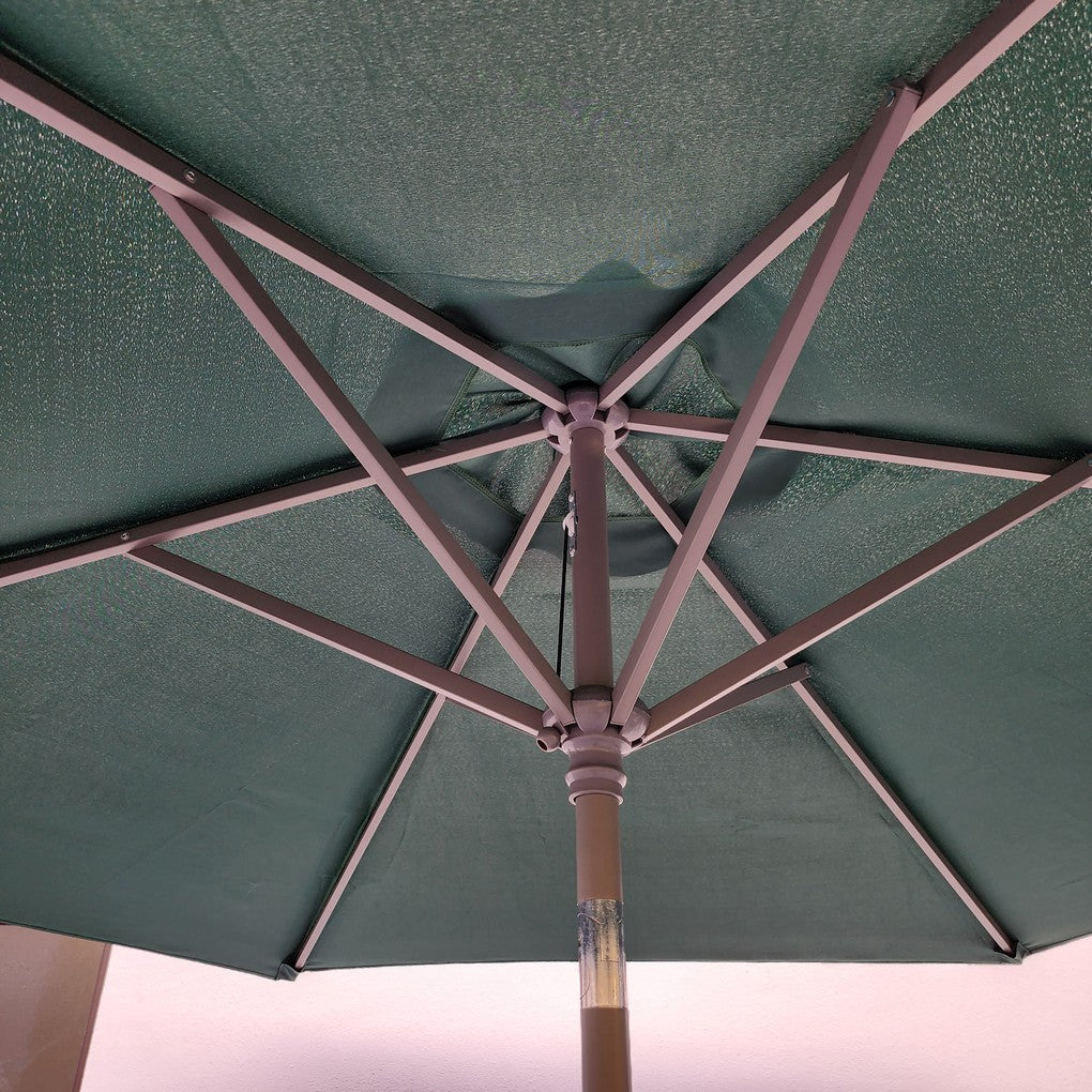 Replacement 2.4M 6 Ribs Parasol Fabric  - Dark Green