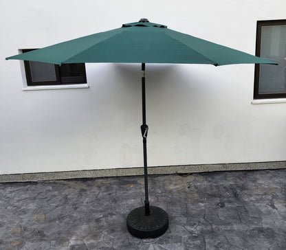 Garden Parasol Replacement Cover 2.7M 8 Ribs Fabric  - Dark Green