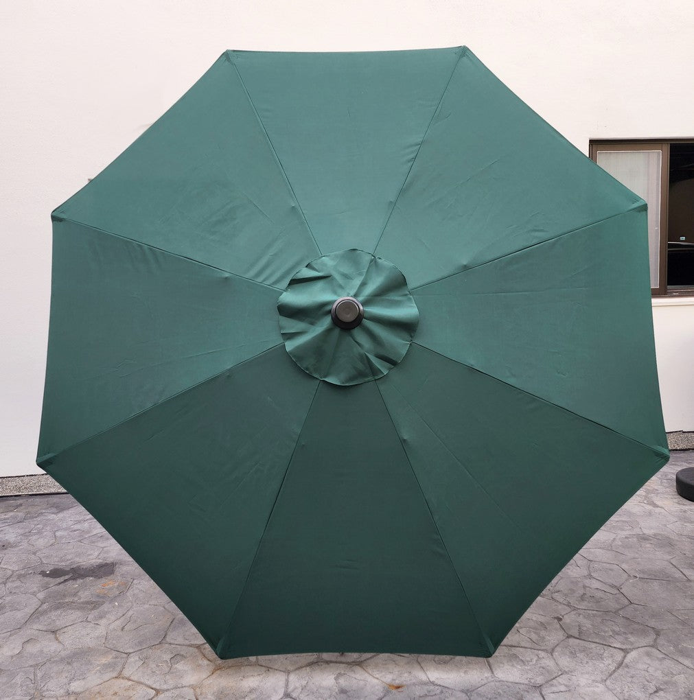 Replacement 2.7M 8 Ribs Parasol Fabric  - Dark Green