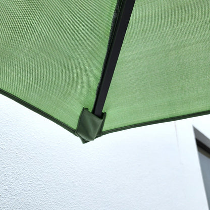 Garden Parasol Replacement Cover 2.7M 6 Ribs Fabric  - Olefin Green