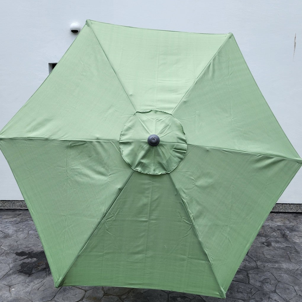 Replacement 2.7M 6 Ribs Parasol Fabric  - Olefin Green