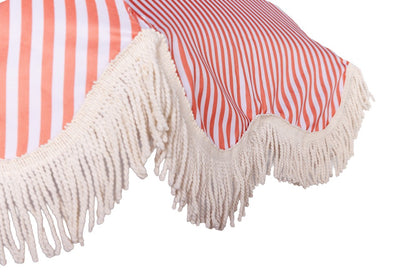 EasyShade Beach Parasol 2m - Striped Terracotta