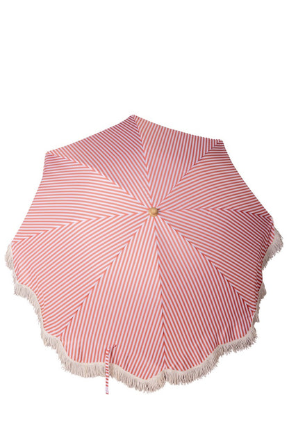 EasyShade Beach Parasol 2m - Striped Terracotta