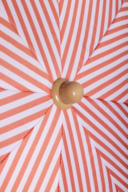 EasyShade Beach Parasol 2m - Striped Terracotta