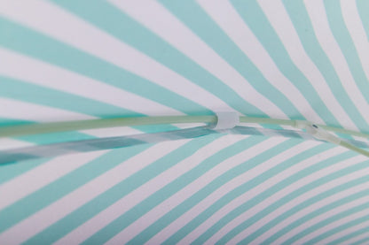EasyShade Beach Parasol 2m - Striped Coastal Teal
