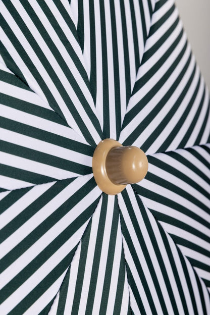 EasyShade Beach Parasol 2m - Striped Forest Green