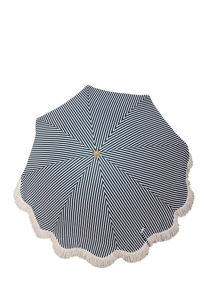 EasyShade Beach Parasol 2m - Striped Forest Green
