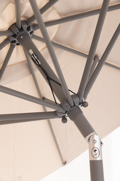 HomeShade Garden Parasol 2.7m - Stone Gray