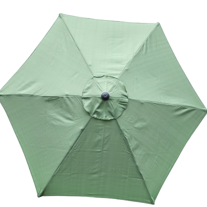 Garden Parasol Replacement Cover 2.4M 6 Ribs Fabric  - Olefin Green