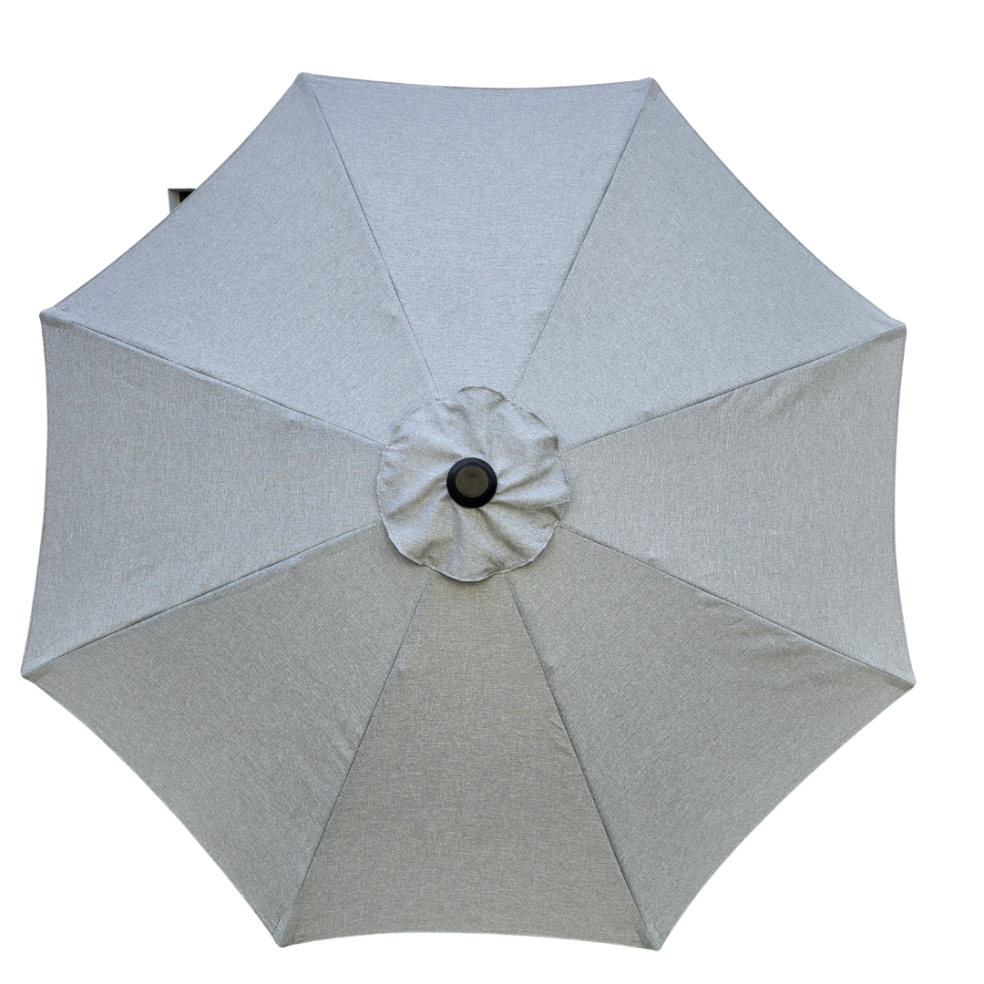 Garden Parasol Replacement Cover 2.7M 8 Ribs Fabric  - Grey