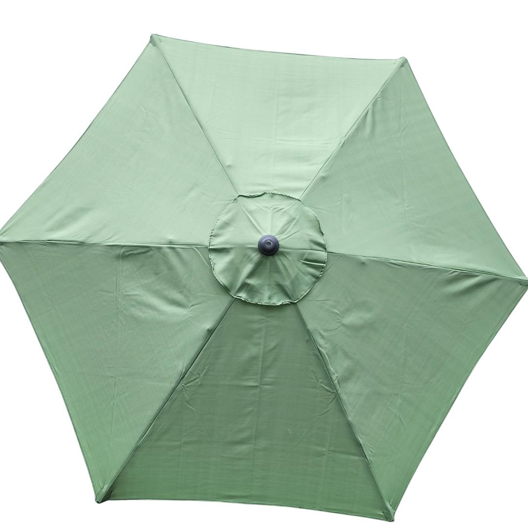 Garden Parasol Replacement Cover 2.7M 6 Ribs Fabric  - Olefin Green
