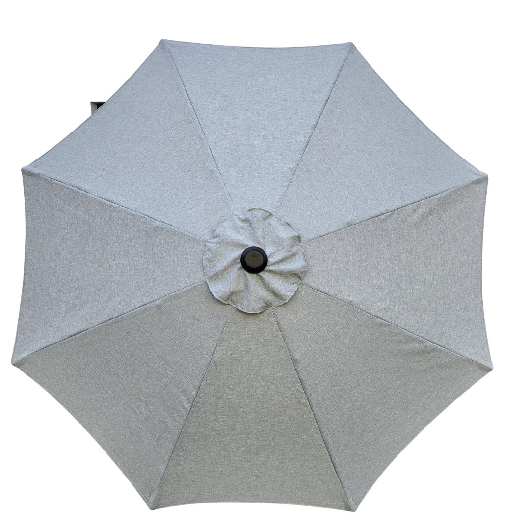 Garden Parasol Replacement Cover 2.7M 8 Ribs Fabric  - Grey
