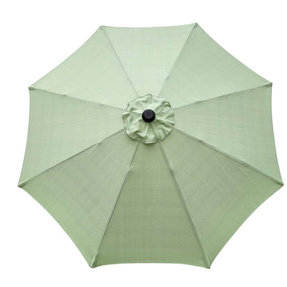 Garden Parasol Replacement Cover 2.7M 8 Ribs Fabric  - Olefin Green