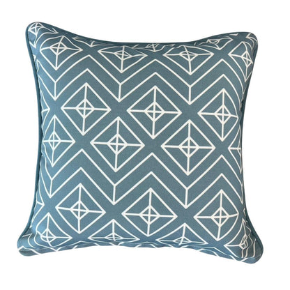Casablanca Cushion Cover with piping 16"x16"(40x40cm) - Blue (2pcs/bag)