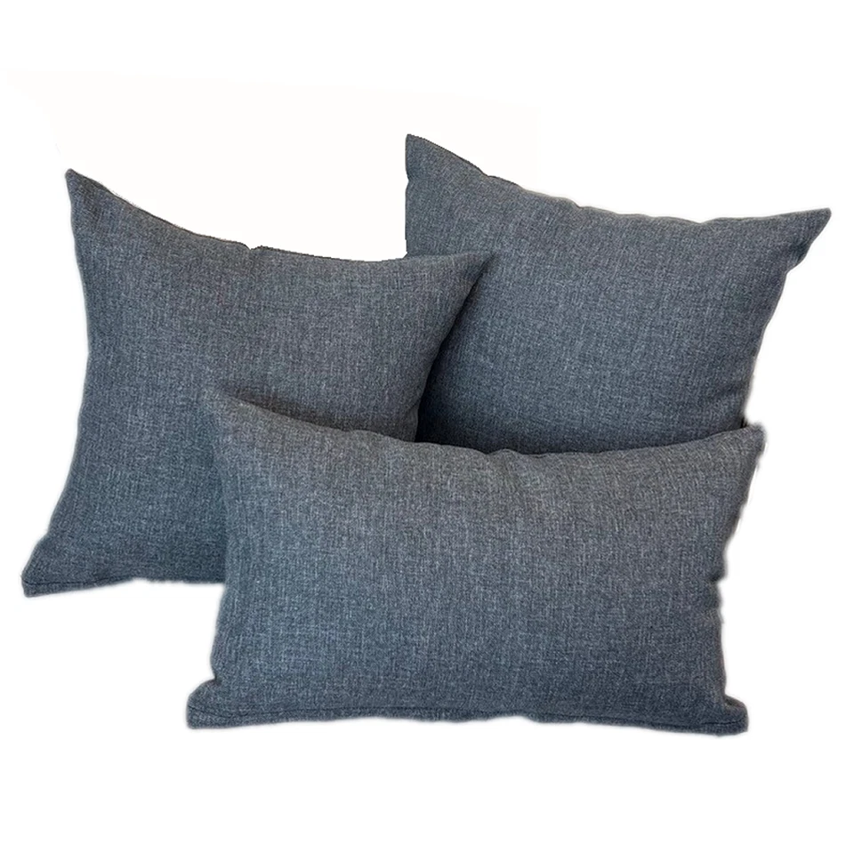 Replacement Cushion Cover 16"x16"(40x40cm) - Charcoal Grey (2pcs/bag)