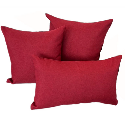 Cushion Cover 20"x12" (50x30cm) - Red (2pcs/bag)