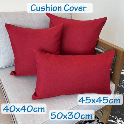Cushion Cover 16"x16"(40x40cm) - Red (2pcs/bag)