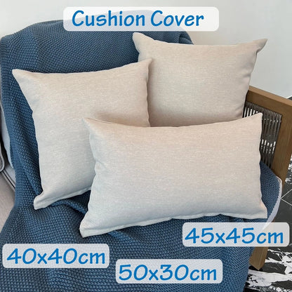 Cushion Cover 16"x16"(40x40cm) - Beige (2pcs/bag)